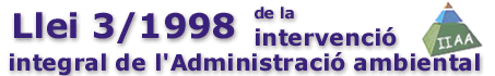 Llei 3/1989 de la intervenci integral de l'Administraci ambiental